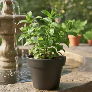 Peppermint Live Plant – Fresh Herb, Cold Hardy, 3.5-inch Pot, Indoor/Outdoor - Image 1