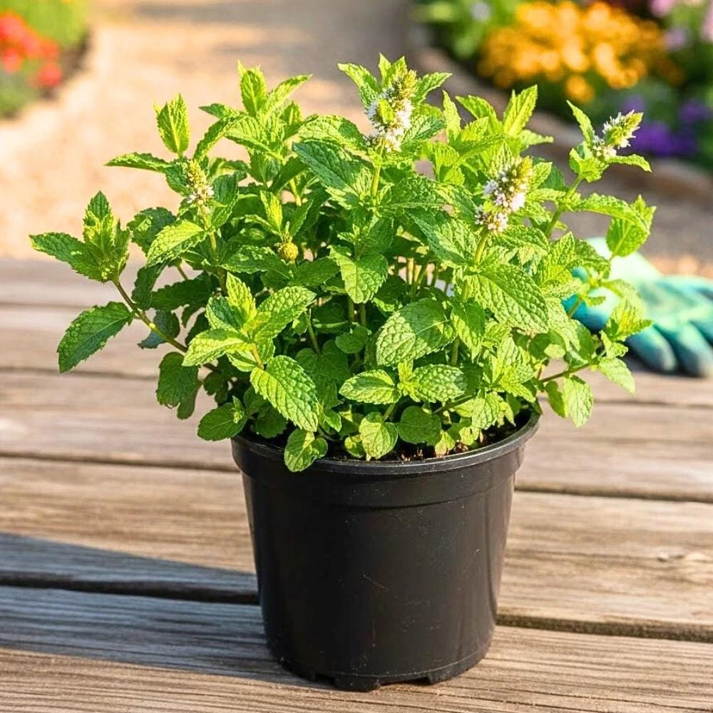 Strawberry Mint Live Plant - 4 Inch Pot, Aromatic Herb for Indoor/Outdoor - Image 3