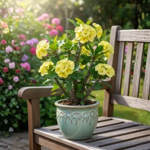 Yellow Crown of Thorns Live Plant - 4 Inch Pot - Euphorbia Milii Houseplant - Image 5