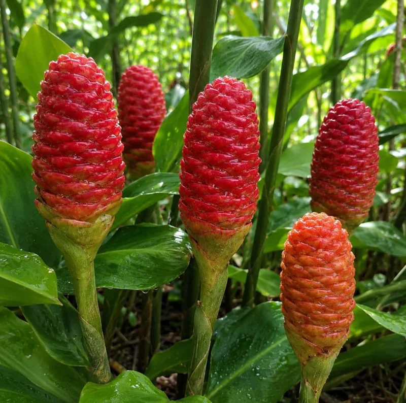 10 Awapuhi Shampoo Ginger Rhizomes - Zingiber Zerumbet Roots for Planting - Image 1