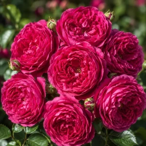 Deep Red Pink Rose Live Plant – Fragrant Perennial Bush, 4-6 Inch Tall, Outdoor - Image 1