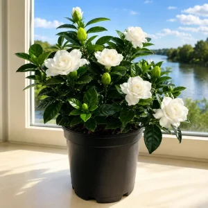 Frostproof Jasmine Live Plant - Fragrant White Flowers, 4-6 Inches Tall, Outdoor Vine - Image 1