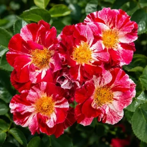 White & Red Climbing Rose Live Plant - Fragrant Perennial Vine, 4-6 Inch Tall - Image 1