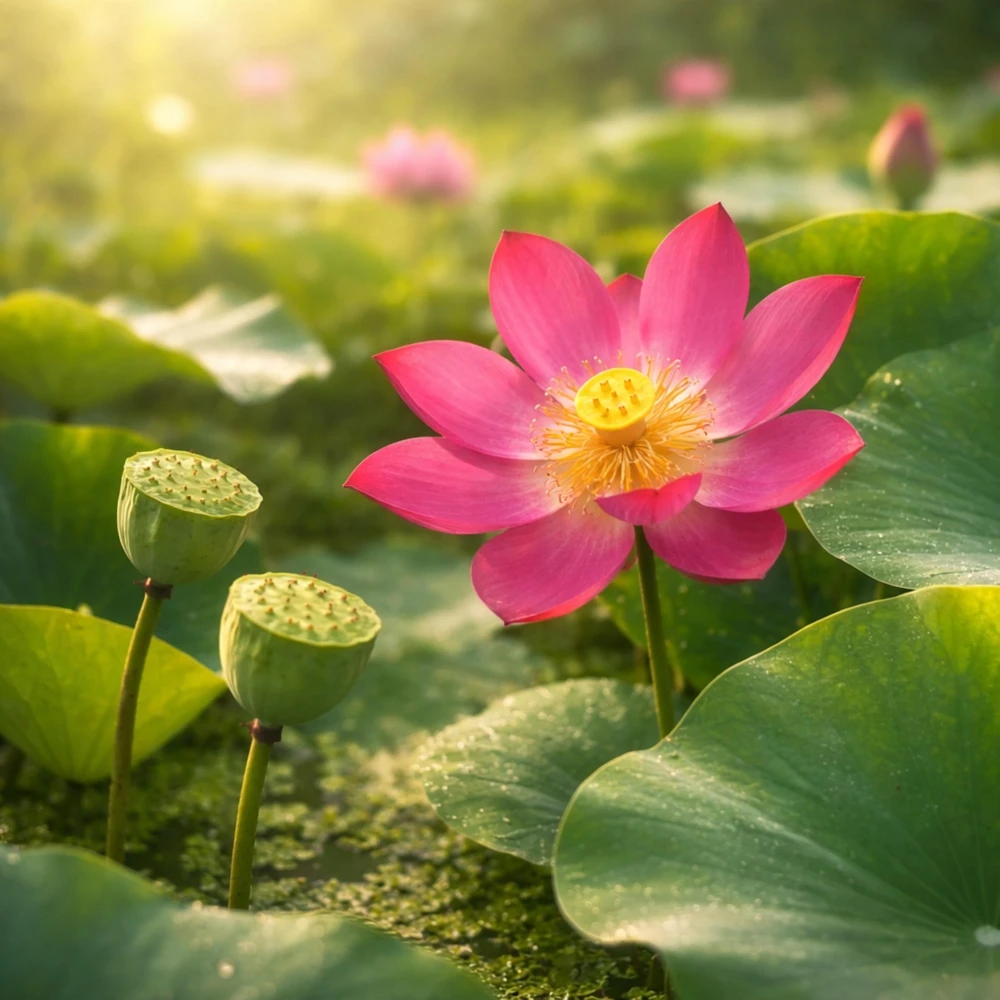5+ Tiny Girl Micro Lotus Seeds - Nelumbo Nucifera Miniature Water Lily for Pots - Image 3