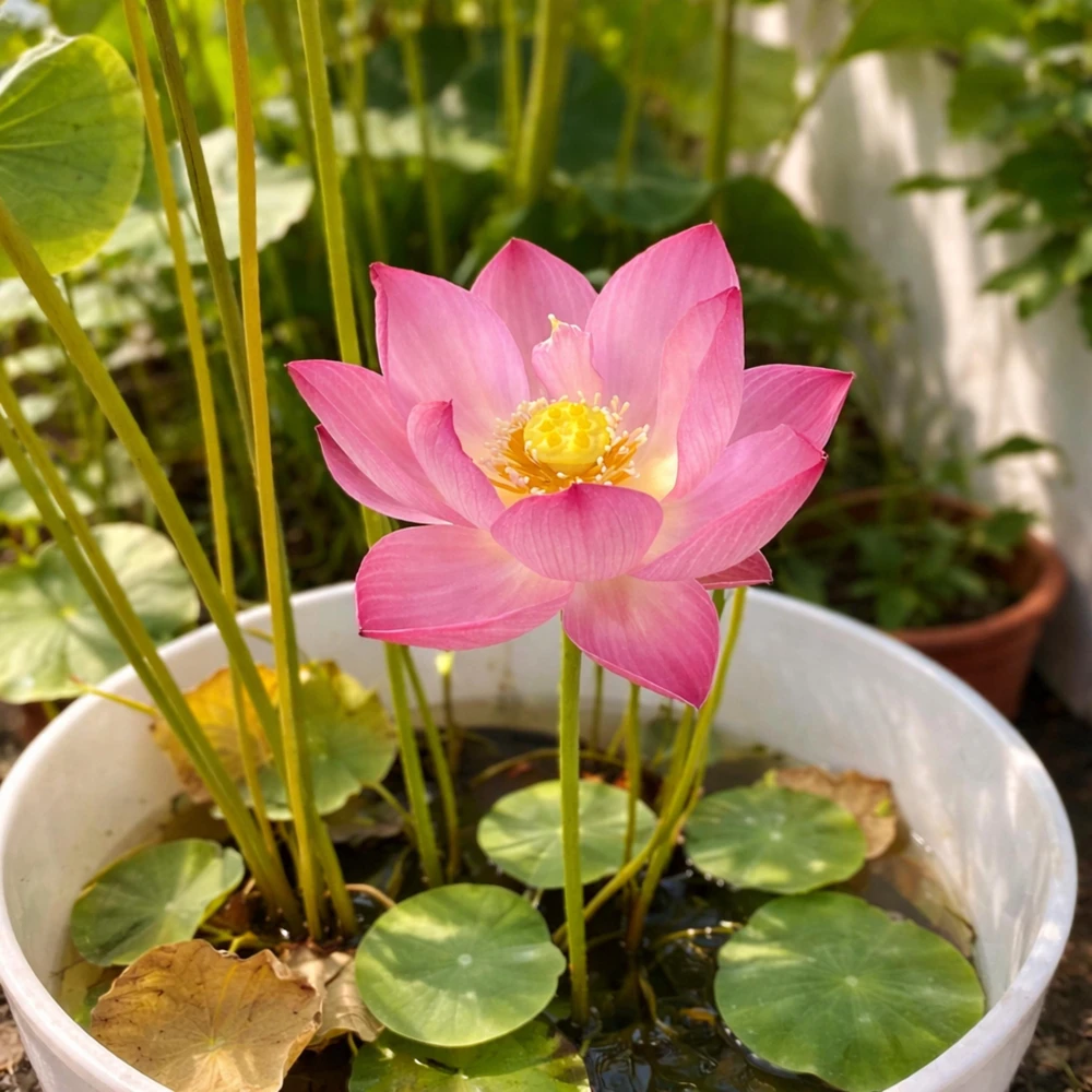 5+ Tiny Girl Micro Lotus Seeds - Nelumbo Nucifera Miniature Water Lily for Pots - Image 8