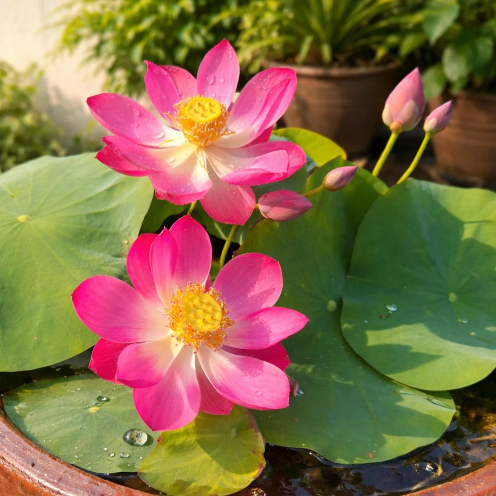 5+ Tiny Girl Micro Lotus Seeds - Nelumbo Nucifera Miniature Water Lily for Pots - Image 9