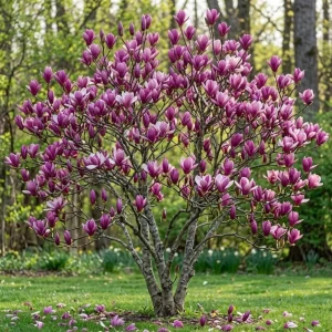 Ann Magnolia Shrub Live Plant 12-18" Tall – Fragrant Purple Blooms – Outdoor Gallon Pot - Image 1