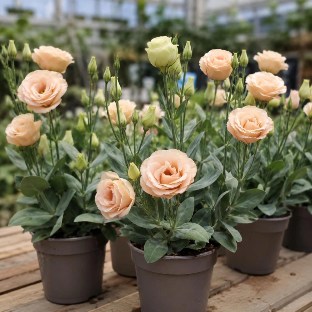 Apricot Lisianthus Seeds - Eustoma grandiflorum - 20 Seeds - Double Rose-Like Blooms - Cut Flower - Image 3