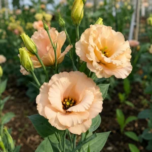 Apricot Lisianthus Seeds - Eustoma grandiflorum - 20 Seeds - Double Rose-Like Blooms - Cut Flower - Image 7