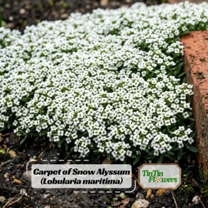 Carpet of Snow Alyssum Seeds - 30 Seeds - Cold Resistant, Open-Pollinating - Image 1