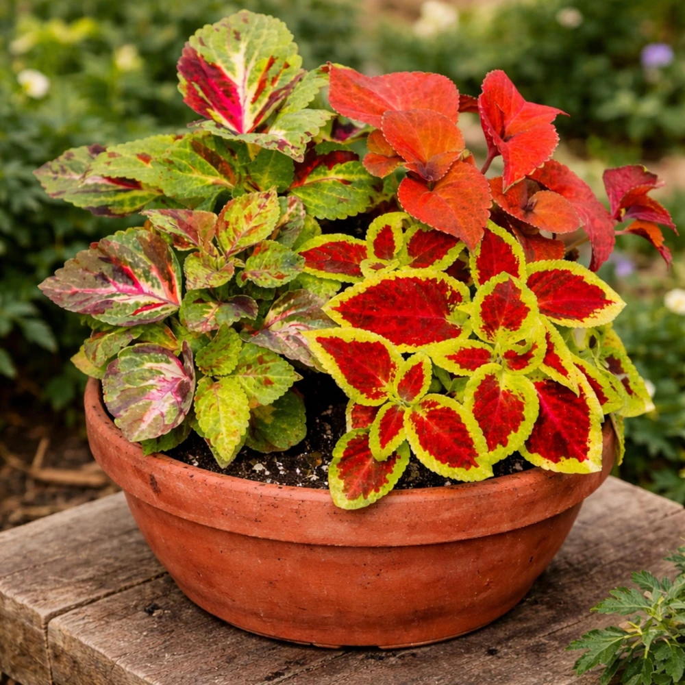 Coleus Mixed Colors Seeds - 20 Seeds Heirloom Foliage Plant - Vibrant Multicolor Leaves for Shade Gardens - Image 3