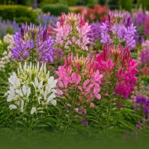 Color Fountain Cleome Seeds - Mixed Spider Flower Blooms - 20 Seeds - Image 11