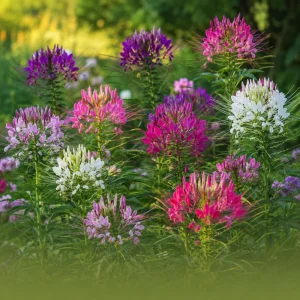 Color Fountain Cleome Seeds - Mixed Spider Flower Blooms - 20 Seeds - Image 3