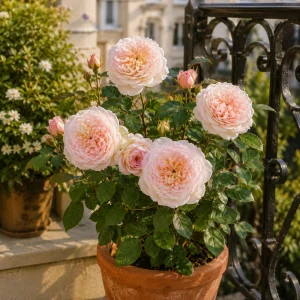 Emily Bronte Rose Seeds - Fragrant English Shrub Rose - 30 Seeds - Pink Apricot Blooms - Image 7