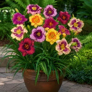Eyezone Daylily Mix Seeds - Hemerocallis hybrida - Perennial Flower - 20 Seeds - Image 7