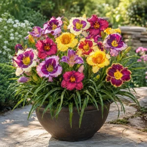 Eyezone Daylily Mix Seeds - Hemerocallis hybrida - Perennial Flower - 20 Seeds - Image 9