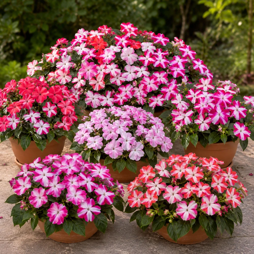 Imara XDR Star Mix Impatiens Seeds - Star Pattern Shade Flowers - 20 Seeds - Image 3