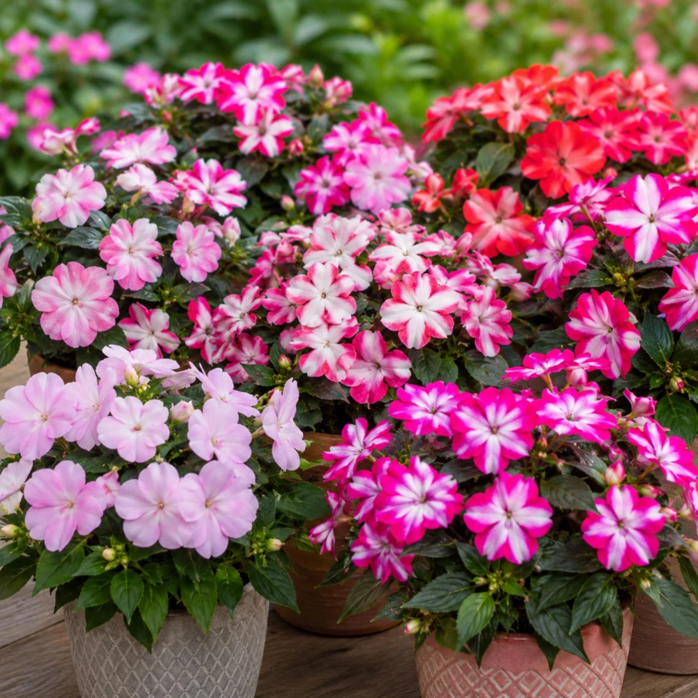 Imara XDR Star Mix Impatiens Seeds - Star Pattern Shade Flowers - 20 Seeds - Image 9