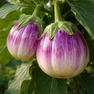 Italian Rosa Bianca Eggplant Seeds - Heirloom - 20 Count - Lavender White Round Fruits - Easy Grow Garden Plant - Image 6