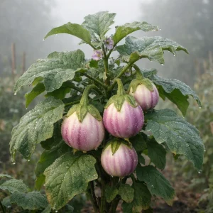 Italian Rosa Bianca Eggplant Seeds - Heirloom - 20 Count - Lavender White Round Fruits - Easy Grow Garden Plant - Image 7