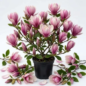 Jane Magnolia Shrub Tree 12-18" Tall – Live Plant – Fragrant Pink Purple Blooms – Outdoor - Image 1