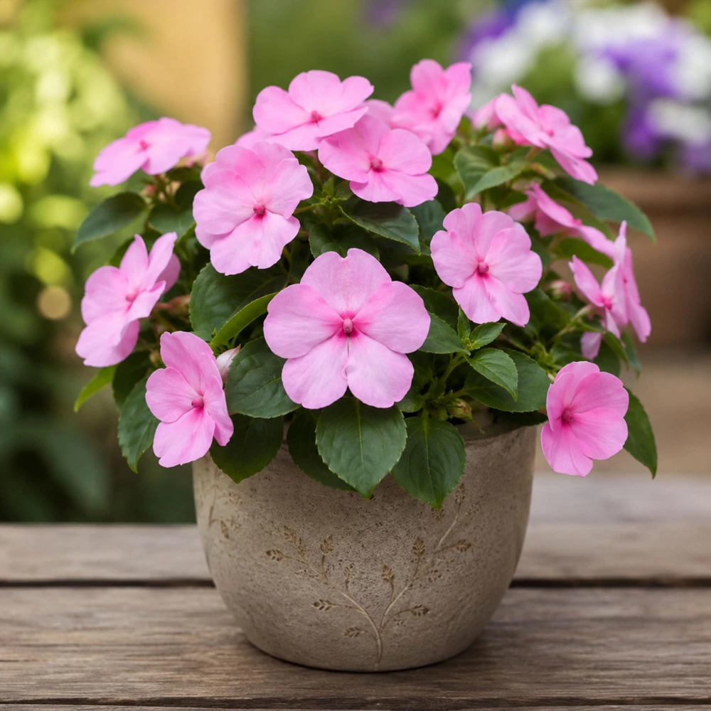 Light Pink Impatiens Seeds - 20 Seeds - Shade Garden Annual Flower - Image 2