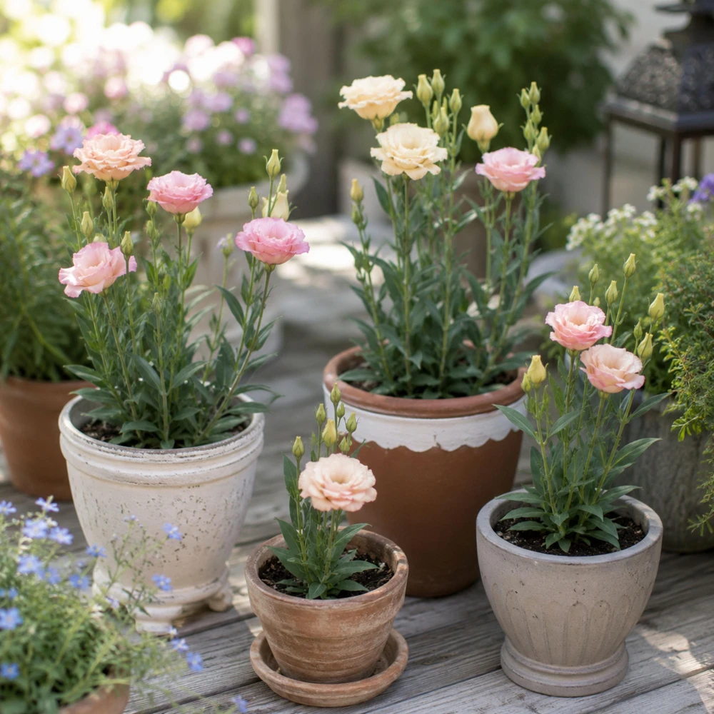 Lisianthus Seeds - Echo Champagne Eustoma - 20 Seeds - Double Cream Blooms - Image 10