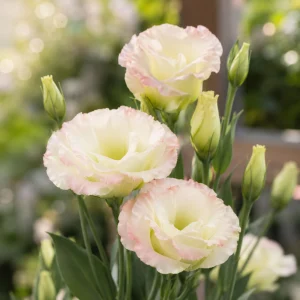 Lisianthus Seeds - Echo Champagne Eustoma - 20 Seeds - Double Cream Blooms - Image 3