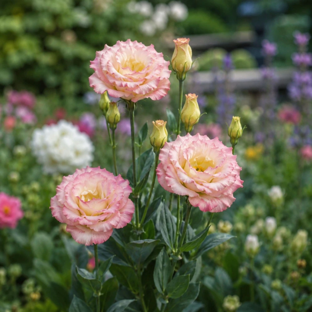 Lisianthus Seeds - Echo Champagne Eustoma - 20 Seeds - Double Cream Blooms - Image 5