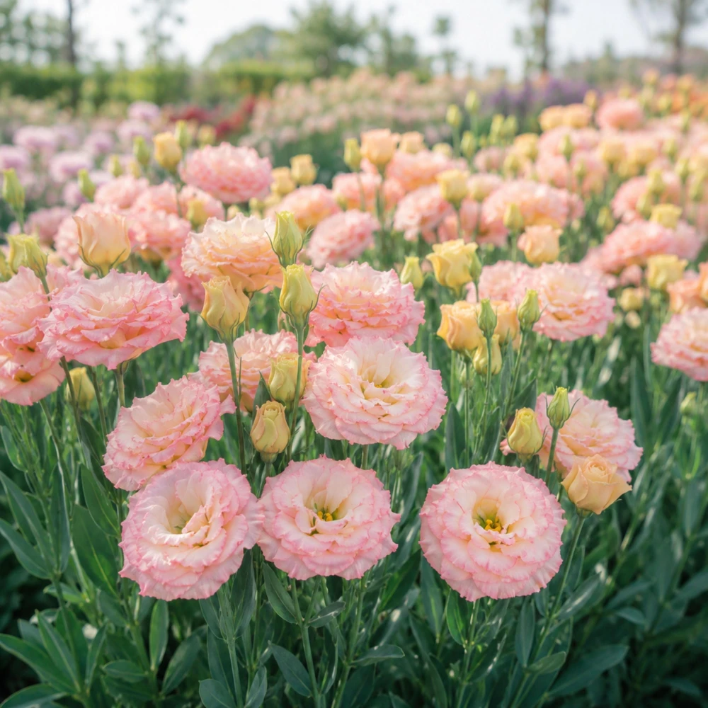 Lisianthus Seeds - Echo Champagne Eustoma - 20 Seeds - Double Cream Blooms - Image 9