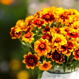 Mexican Zinnia Seeds - Zinnia haageana - Orange Yellow Bi Color Blooms - 30 Seeds - Image 13