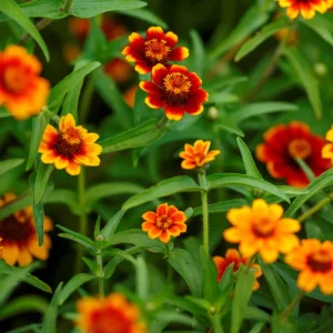 Mexican Zinnia Seeds - Zinnia haageana - Orange Yellow Bi Color Blooms - 30 Seeds - Image 7