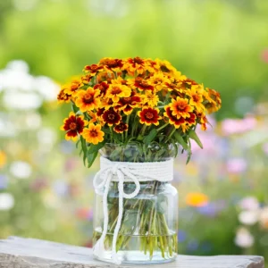Mexican Zinnia Seeds - Zinnia haageana - Orange Yellow Bi Color Blooms - 30 Seeds - Image 8