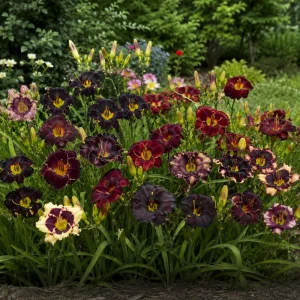 Near Black Daylily Seeds - Hemerocallis hybrida - Deep Purple Blooms - 20 Seeds - Image 6