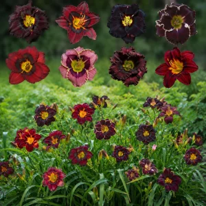 Near Black Daylily Seeds - Hemerocallis hybrida - Deep Purple Blooms - 20 Seeds - Image 7