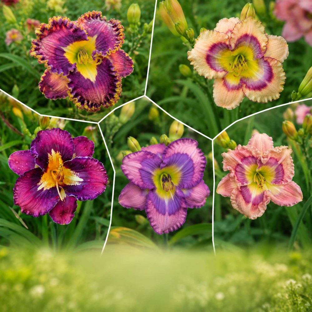 Patterned Daylily Mix Seeds - Hemerocallis hybrida - 20 Seeds - Easy Grow Perennial Flower - Image 5