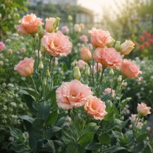 Peach Eustoma Lisianthus Seeds - Double Rose-Like Blooms - 20 Seeds - Image 4