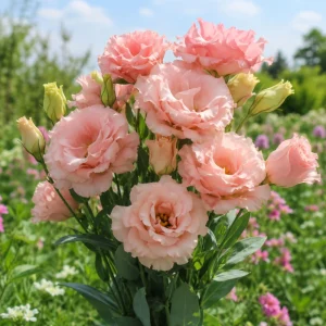 Peach Eustoma Lisianthus Seeds - Double Rose-Like Blooms - 20 Seeds - Image 6