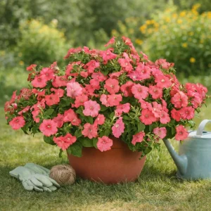 Petunia Seeds – Soft Coral Hanging Basket & Container Flowers – 20 Seeds - Image 10