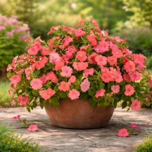 Petunia Seeds – Soft Coral Hanging Basket & Container Flowers – 20 Seeds - Image 4