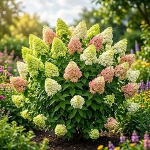 Pink Limelight Hydrangea Live Plant, Color Changing Shrub, 6-12" Tall, Quart Pot, Outdoor - Image 1