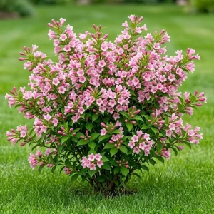 Pink Weigela Live Plant – Reblooming Shrub – 6-12 Inch Tall – 4 Inch Pot – Outdoor - Image 1