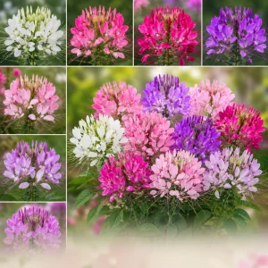 Queen Mix Cleome Seeds - Mixed Spider Flower Blooms - Tall Annual - 20 Seeds - Image 2