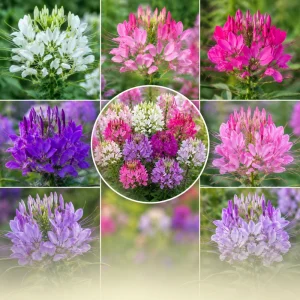 Queen Mix Cleome Seeds - Mixed Spider Flower Blooms - Tall Annual - 20 Seeds - Image 6