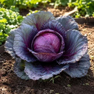 Red Acre Cabbage Seeds - 20 Pack - Heirloom Purple Vegetable for Home Garden - Image 2