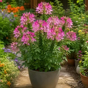 Rose Queen Cleome Seeds – Pink Spider Flower Blooms – Tall Pollinator Annual – 20 Seeds - Image 5