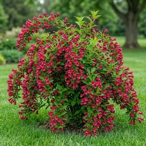 Ruby Red Weigela Live Plant – Reblooming Shrub – 6-12 Inch Tall – 4 Inch Pot – Outdoor - Image 6