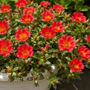 Scarlet Purslane Seeds - Portulaca oleracea - 30 Seeds - Red Blooms, Heat Tolerant Ground Cover - Image 8