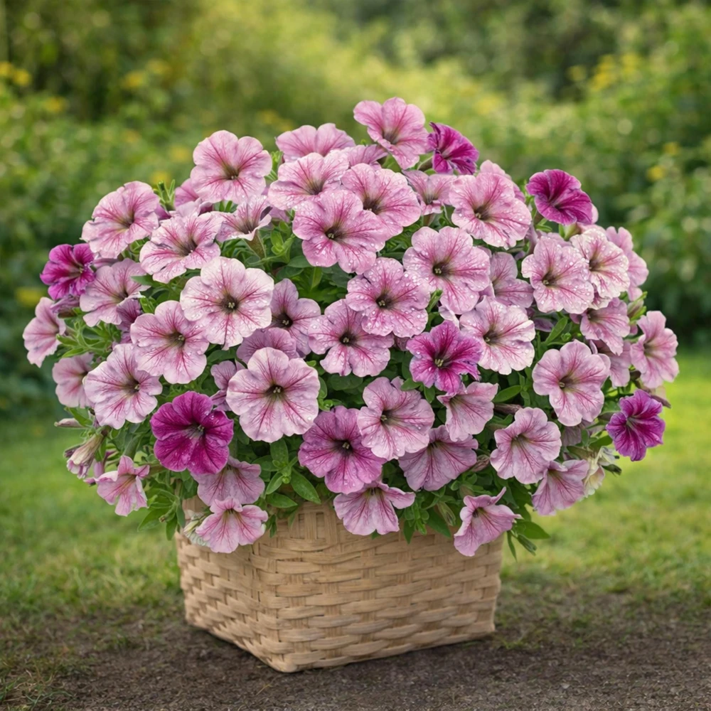 Silver Vein Trailing Petunia Seeds - Heirloom Cascading Petunia - 20 Seeds - Image 12
