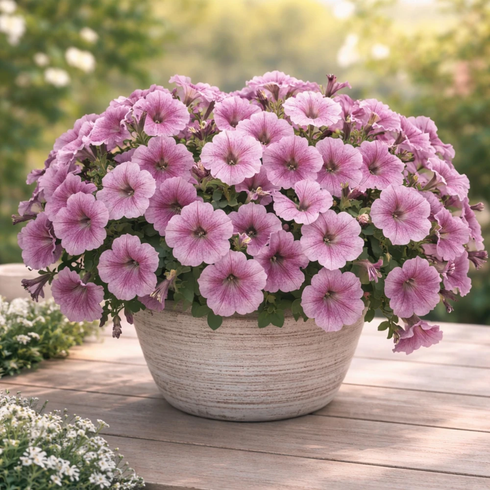 Silver Vein Trailing Petunia Seeds - Heirloom Cascading Petunia - 20 Seeds - Image 3